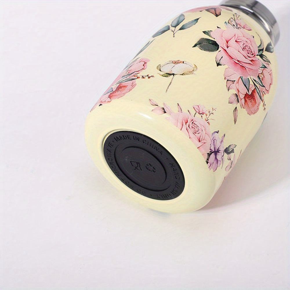 Mini gourde inox Nila 300 ml, florale et sans BPA