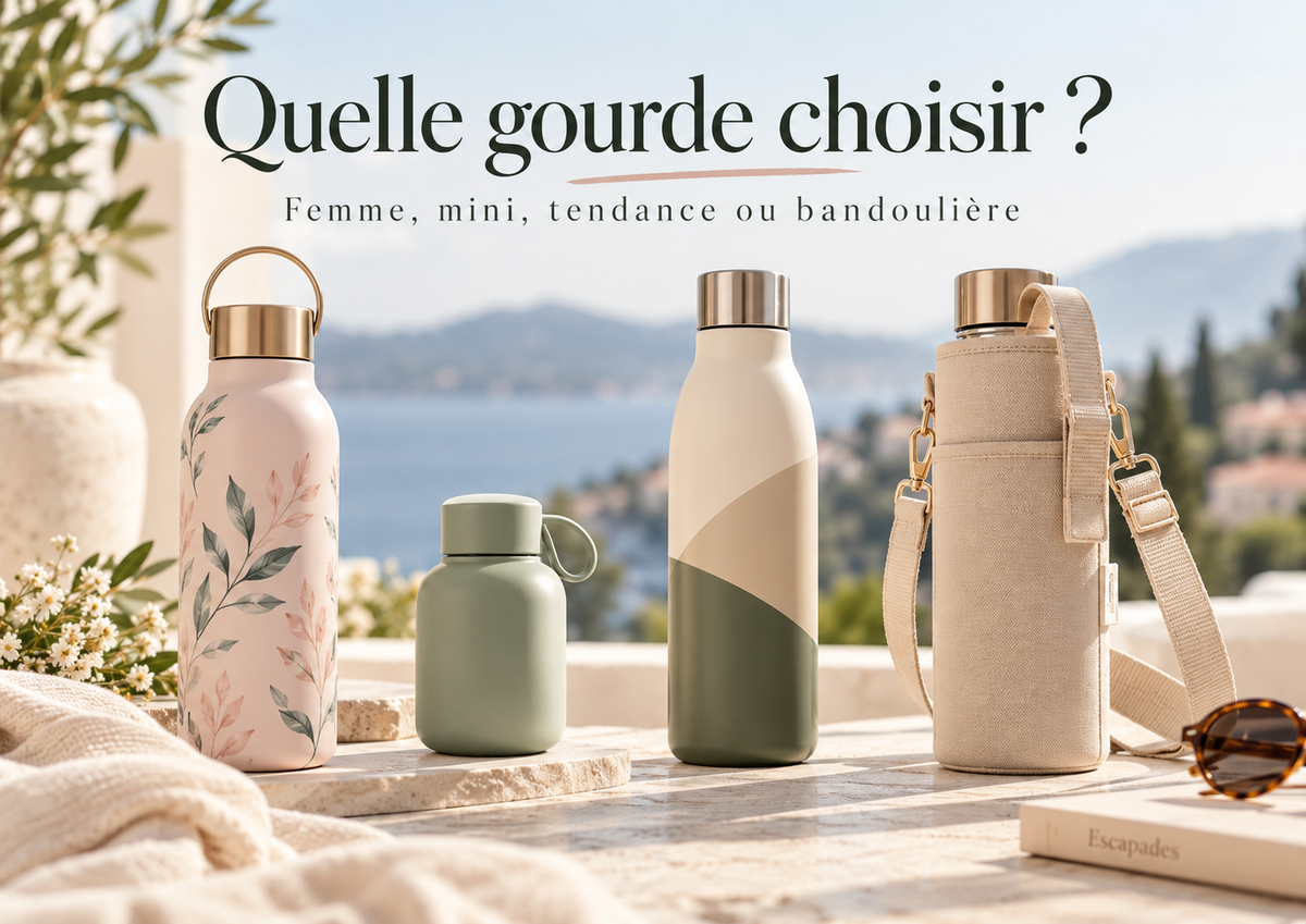 Quelle gourde choisir ? Femme, mini, tendance ou bandoulière