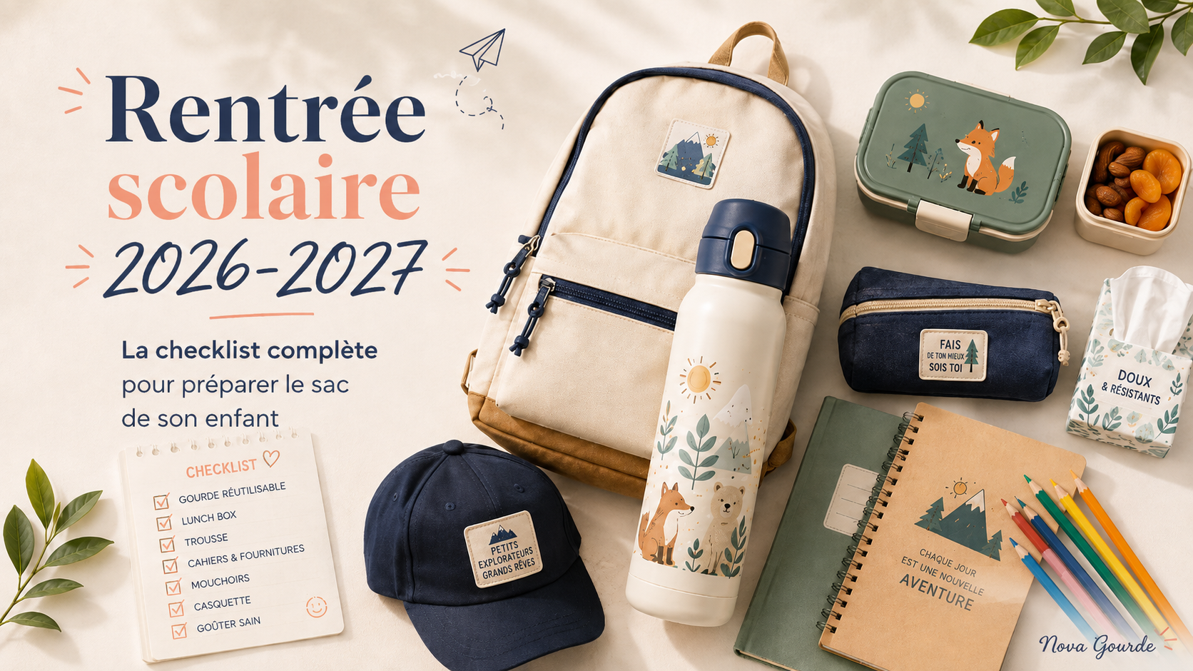 Rentrée scolaire 2026/2027 : la checklist complète pour préparer le sac de son enfant