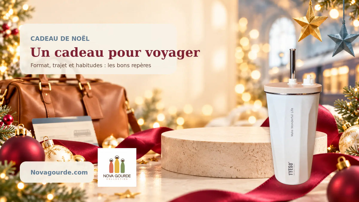 Quelle gourde offrir à Noël à une personne qui voyage souvent ?
