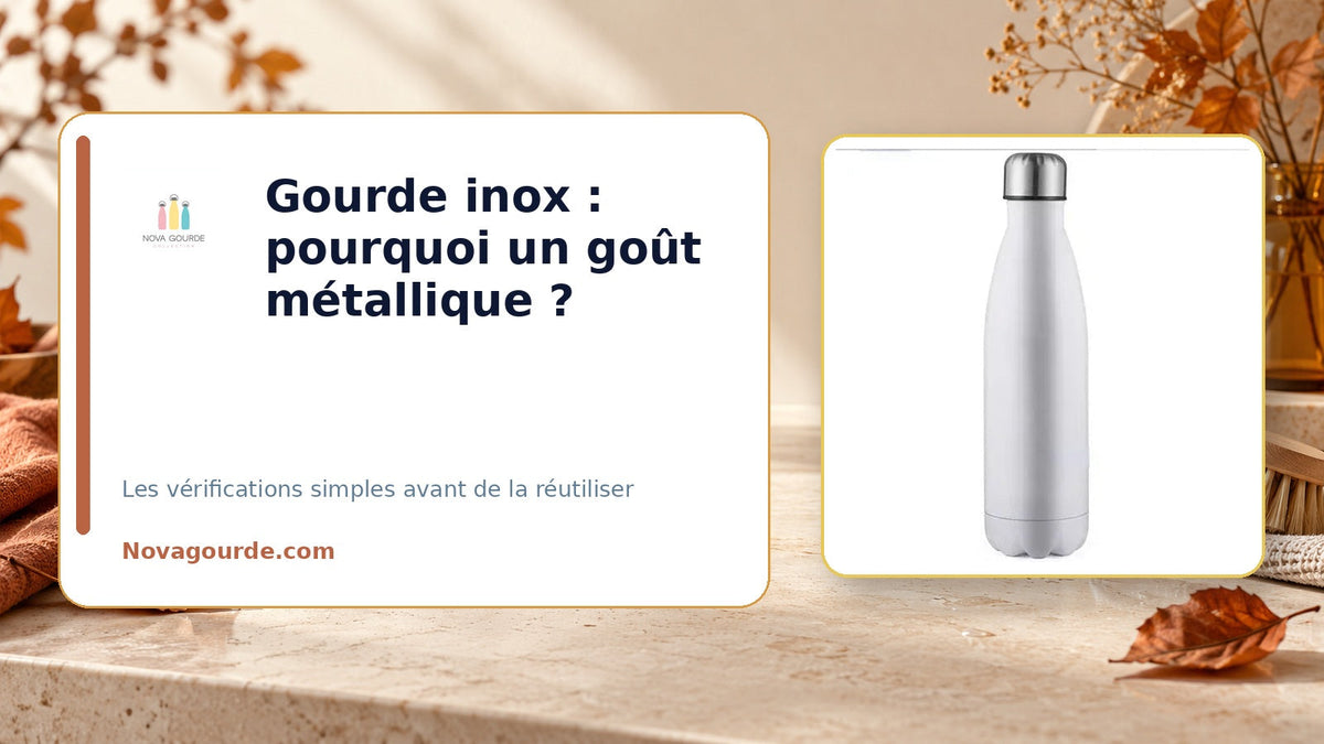 Gourde inox : pourquoi un goût métallique et que faire ?
