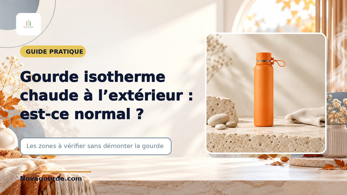 Gourde isotherme chaude à l’extérieur : est-ce normal ?
