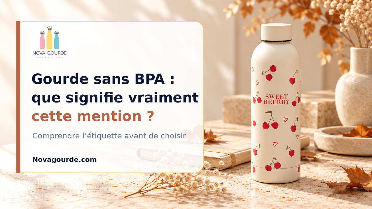 Gourde sans BPA : que signifie vraiment cette mention ?