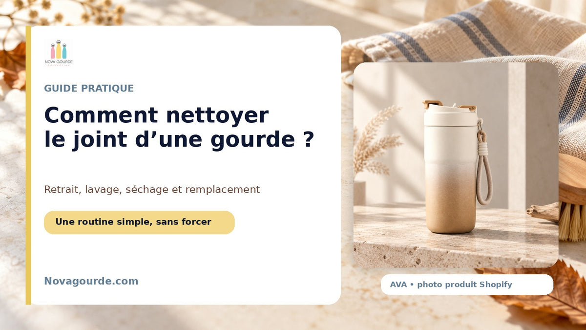 Comment nettoyer le joint d’une gourde ?
