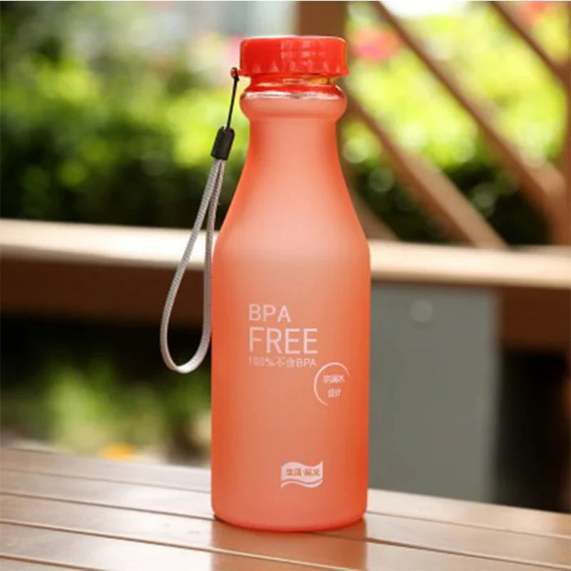 550ML BPA Free Drinkware Leak proof Plastic Portable Kettle Non breakable Soda Bottle Sealed Water Cup Beverage Water