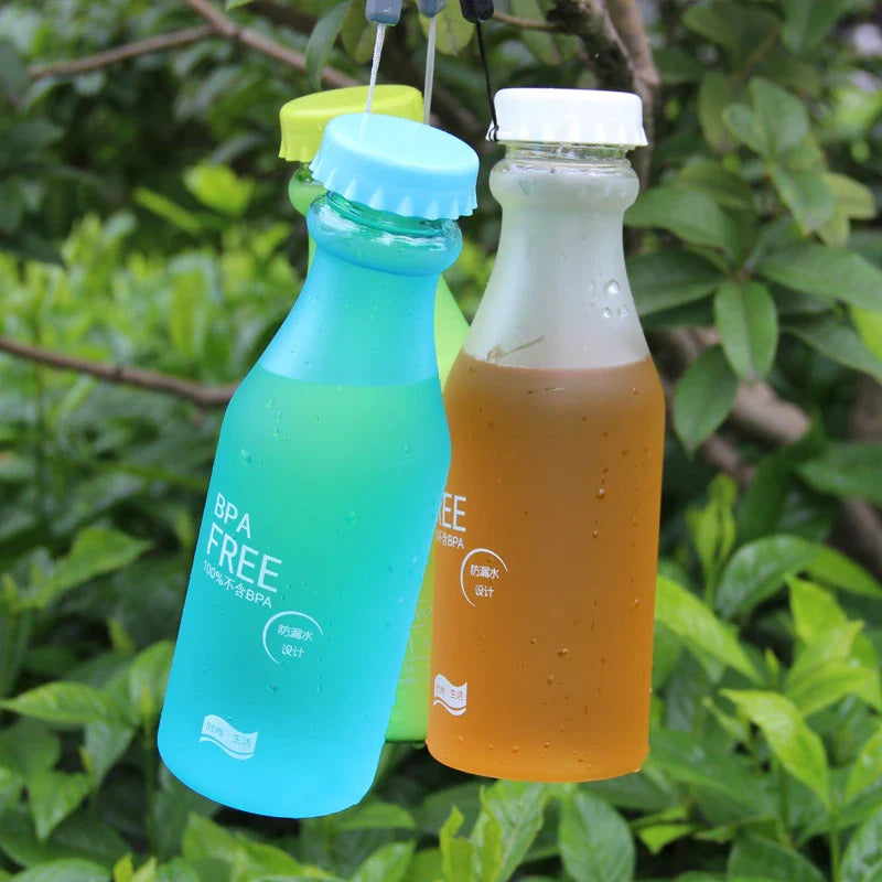 550ML BPA Free Drinkware Leak proof Plastic Portable Kettle Non breakable Soda Bottle Sealed Water Cup Beverage Water