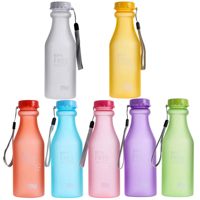 550ML BPA Free Drinkware Leak proof Plastic Portable Kettle Non breakable Soda Bottle Sealed Water Cup Beverage Water