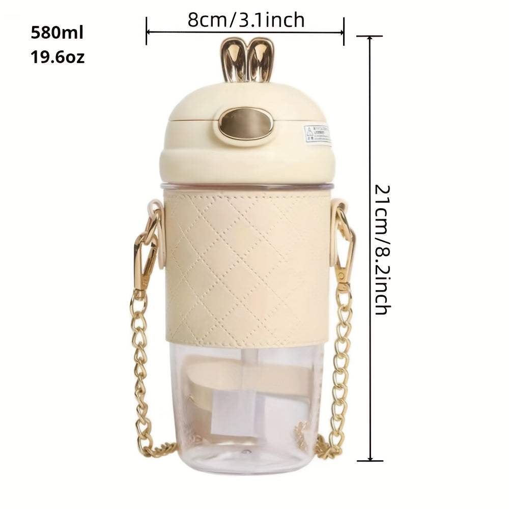 Gourde avec paille LAPI – 580 ml, design lapin