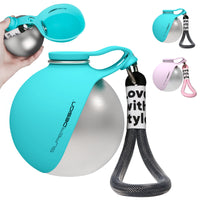 Gourde pour chien en silicone et acier inoxydable – Mignonne, pratique et idéale pour toutes vos sorties