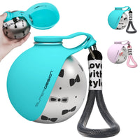 Gourde pour chien en silicone et acier inoxydable – Mignonne, pratique et idéale pour toutes vos sorties