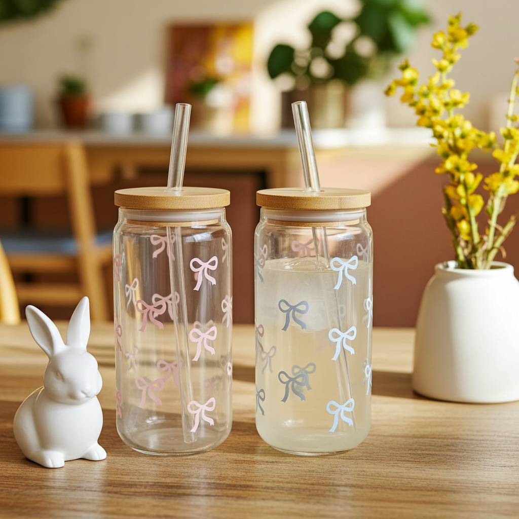 Gourde transparente avec paille SYLA – 500 ml