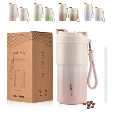 Détail de la gourde Ava en inox, double paroi isotherme, finition mate haute qualité