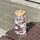 Gourde plastique sans BPA transparente au design minimaliste