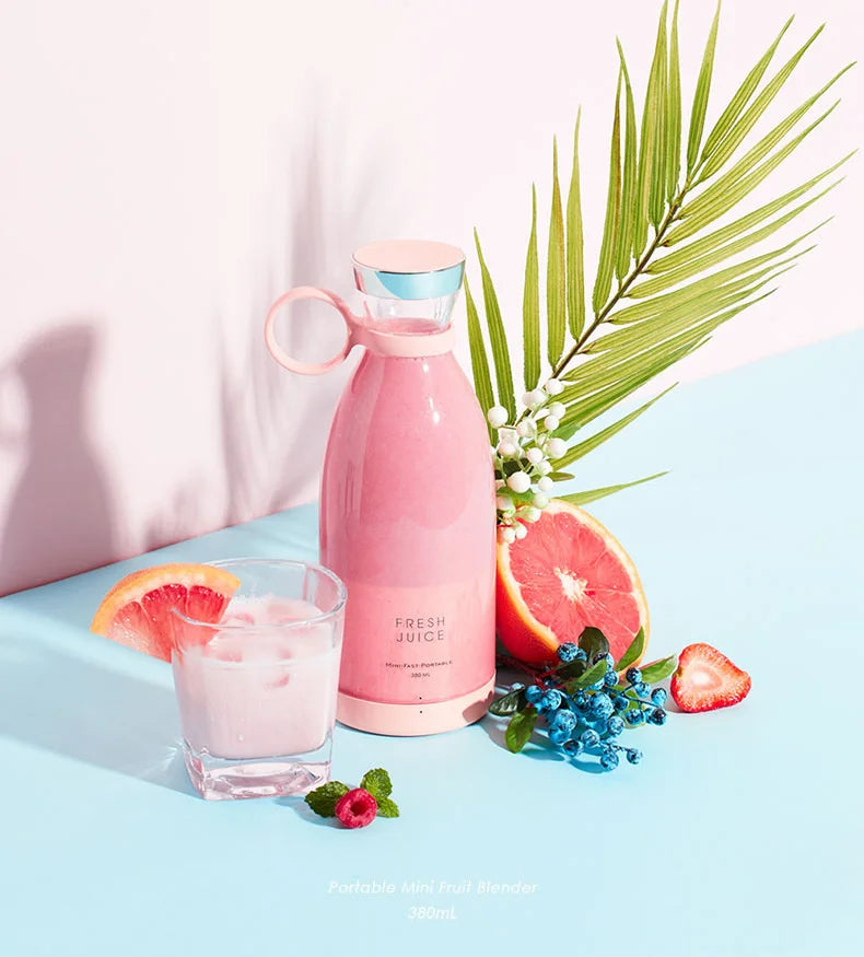 Presse-agrumes Électrique Portatif, Mini Presse-agrumes USB, Extracteur de Jus de Fruits, Milk-shake, Appareil Multifonction, Aliments