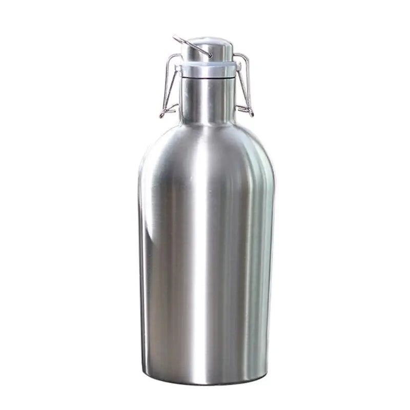 Gourde Inox Premium 2 L Grande Capacité – Résistante pour Camping, Randonnée et Sport.