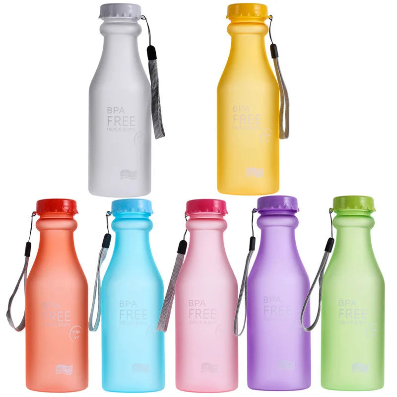 550ML BPA Free Drinkware Leak proof Plastic Portable Kettle Non breakable Soda Bottle Sealed Water Cup Beverage Water