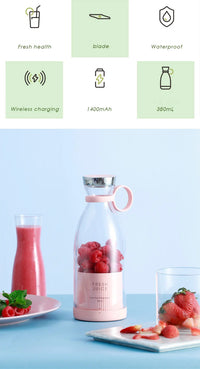 Presse-agrumes Électrique Portatif, Mini Presse-agrumes USB, Extracteur de Jus de Fruits, Milk-shake, Appareil Multifonction, Aliments
