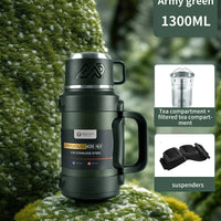 Gourde Thermos avec Gobelet Intégré – Multi-Capacité pour Sport, Randonnée, Camping et Van Life