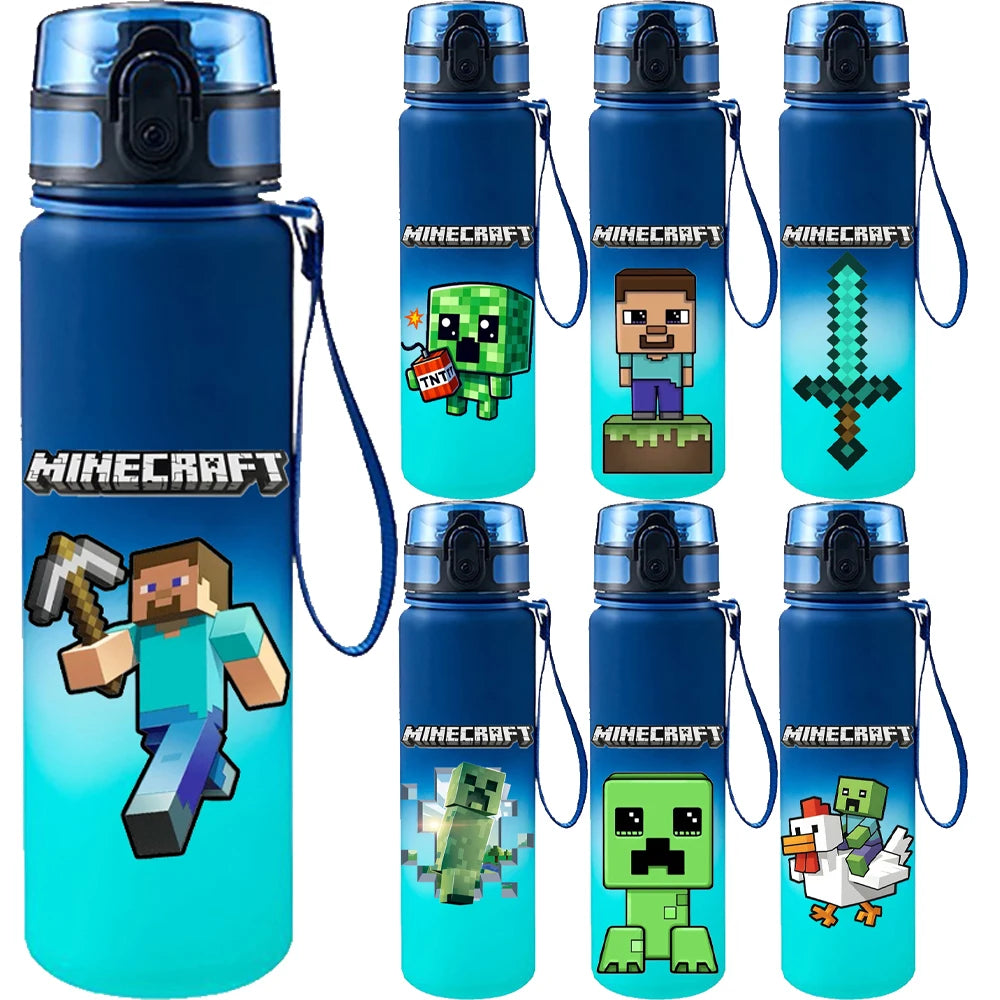 Gourde Minecraft® 650 ml Enfant & Ado | Idée Cadeau Noël, Anniversaire & Rentrée Scolaire
