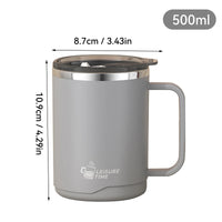 Gourde Thermos 500 ml avec Poignée – Café, Thé & Matcha | Idée Cadeau Homme Noël & Anniversaire