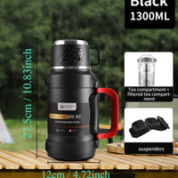 Gourde Thermos avec Gobelet Intégré – Multi-Capacité pour Sport, Randonnée, Camping et Van Life