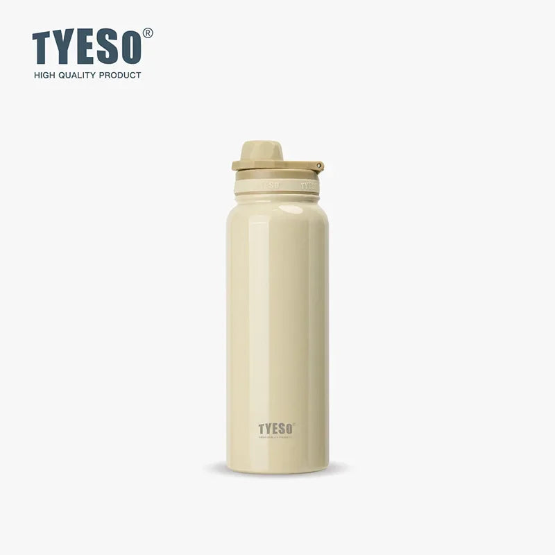 Bouteille isotherme TYESO pour voiture, gourde isolée, gobelet à eau pour les sports de plein air, les voyages, flacons sous vide, tasse thermique en acier inoxydable