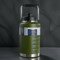 Gourde XXL Isotherme 2L – Grande Capacité en Acier Inoxydable pour Randonnée, Camping, Van Life & Sport
