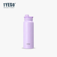 Bouteille isotherme TYESO pour voiture, gourde isolée, gobelet à eau pour les sports de plein air, les voyages, flacons sous vide, tasse thermique en acier inoxydable