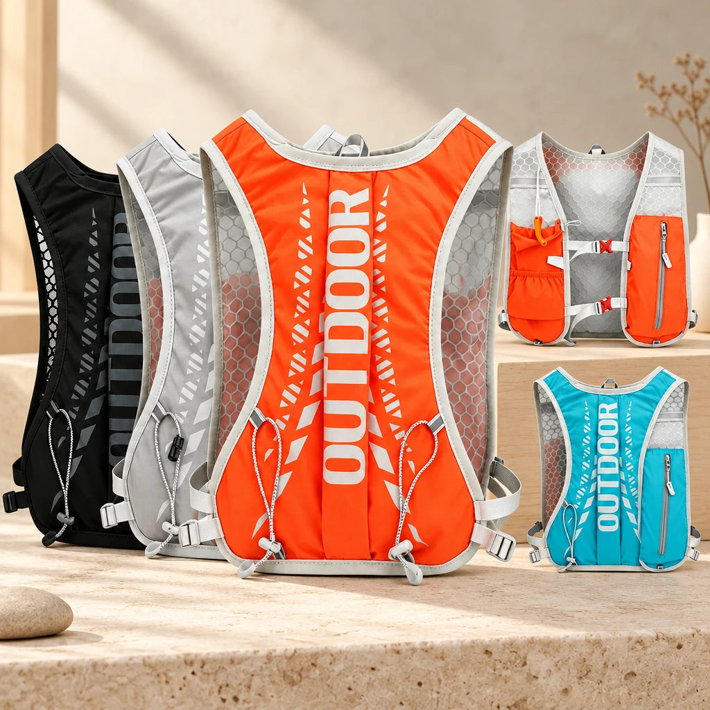 Gilet hydratation running VEXA – Léger 170 g & respirant