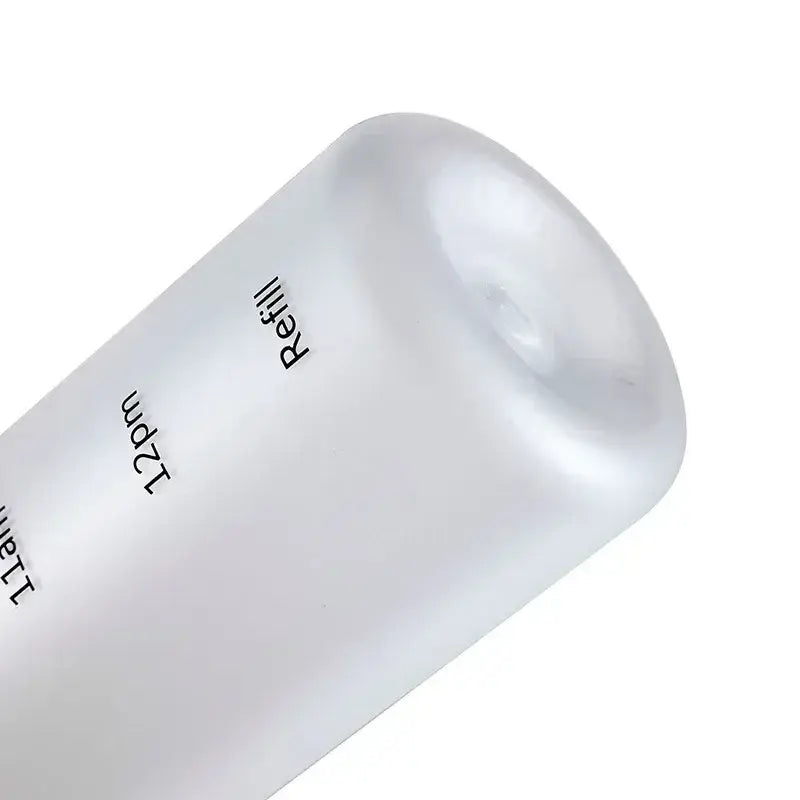 New 1L Water Bottle with Time Stamp BPA Free Reusable Fitness Sports Outdoor Travel Leakproof Water Cup Frosted Kettle