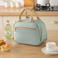 Sac isolé à la mode, sac à déjeuner, sac à Bento, porte une boîte à déjeuner pour travailler ou l'école, sac à main, sac isolé en aluminium épais