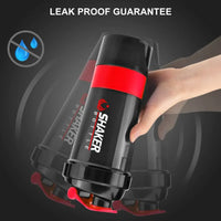 Bouteille de protéines SPIDER 500ml, Shaker de poudre avec récipient de stockage de poudre, grande bouteille d'eau avec boule d'agitation en fil