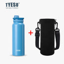 Bouteille isotherme TYESO pour voiture, gourde isolée, gobelet à eau pour les sports de plein air, les voyages, flacons sous vide, tasse thermique en acier inoxydable
