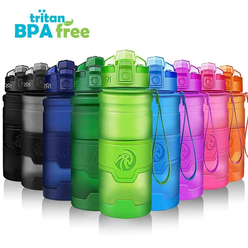 Gourde Shaker Protéines ZORRI – Sans BPA, Écologique, pour Fitness, Musculation, Randonnée et Sport