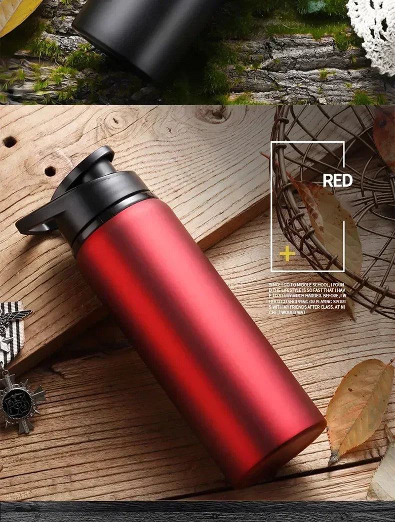 Gourde en acier inoxydable vélo bouteille d'eau - sport voyage