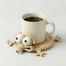 Sous-verres animaux au crochet, mignons tapis de tasse tricotés, idée cadeau original