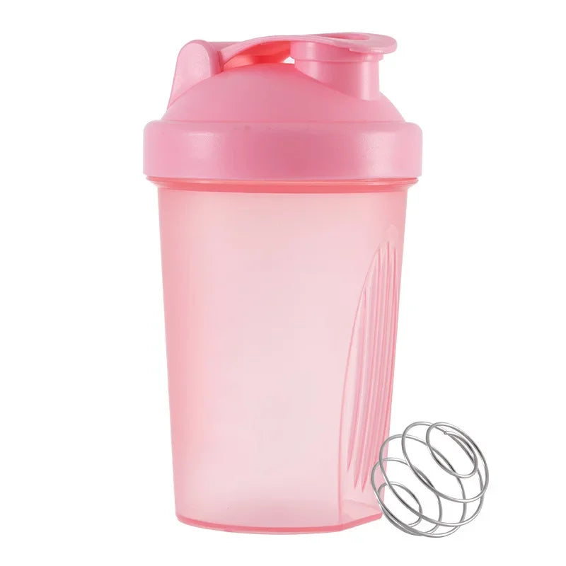Bouteilles Shaker de 400ML, mélangeur de poudre de protéines, tasses d'eau de Sport, Fitness, salle de sport, tasse de boisson en plastique Portable pour l'extérieur