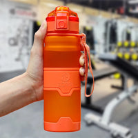 Gourde Shaker Protéines ZORRI – Sans BPA, Écologique, pour Fitness, Musculation, Randonnée et Sport