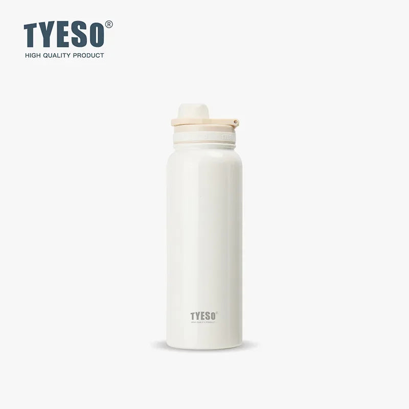 Bouteille isotherme TYESO pour voiture, gourde isolée, gobelet à eau pour les sports de plein air, les voyages, flacons sous vide, tasse thermique en acier inoxydable