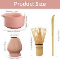 Coffret cadeau Matcha japonais, bol Matcha pour cérémonie du thé, fouet en bambou, broyeur, brosses, porte-outils pour le thé, accessoires pour le thé