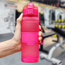 Gourde Shaker Protéines ZORRI – Sans BPA, Écologique, pour Fitness, Musculation, Randonnée et Sport