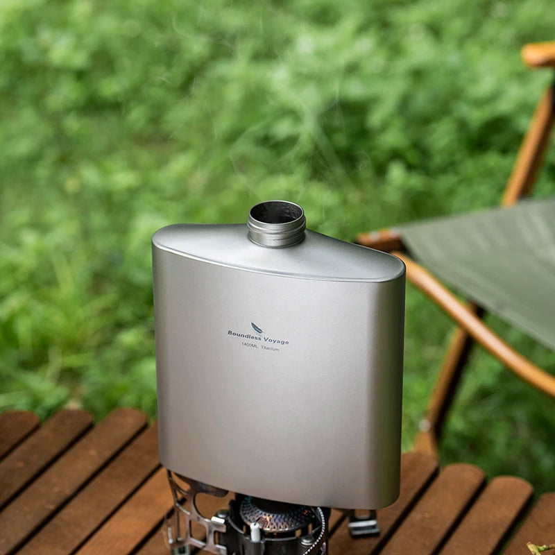 Gourde Titanium 1,4 L Ultra Légère Antifuite | Idée Cadeau Noël & Anniversaire