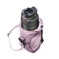 Sac de bouteille d'eau Portable avec sangle réglable, tasses thermiques, housse de protection isolée, poche pour téléphone, sac de voyage pour Sports de plein air
