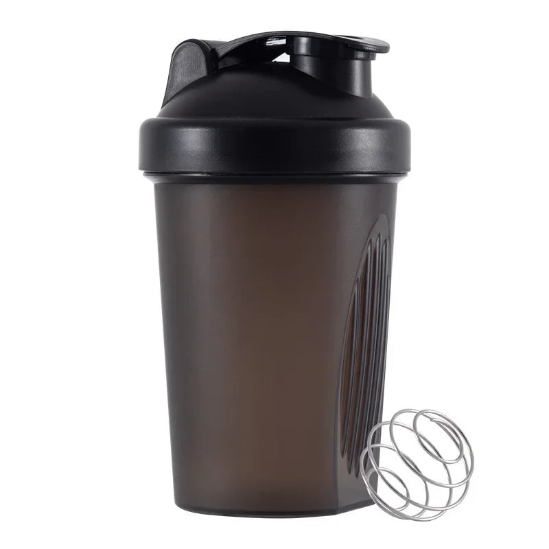 Bouteilles Shaker de 400ML, mélangeur de poudre de protéines, tasses d'eau de Sport, Fitness, salle de sport, tasse de boisson en plastique Portable pour l'extérieur