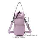Sac de bouteille d'eau Portable avec sangle réglable, tasses thermiques, housse de protection isolée, poche pour téléphone, sac de voyage pour Sports de plein air