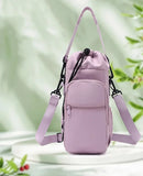 Sac de bouteille d'eau Portable avec sangle réglable, tasses thermiques, housse de protection isolée, poche pour téléphone, sac de voyage pour Sports de plein air