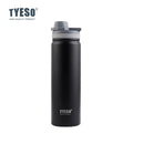 Bouteille isotherme TYESO pour voiture, gourde isolée, gobelet à eau pour les sports de plein air, les voyages, flacons sous vide, tasse thermique en acier inoxydable