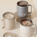 Tasse thermos 400 ml en acier inoxydable double paroi avec poignée et couvercle