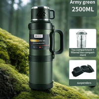 Gourde Thermos avec Gobelet Intégré – Multi-Capacité pour Sport, Randonnée, Camping et Van Life