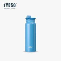 Bouteille isotherme TYESO pour voiture, gourde isolée, gobelet à eau pour les sports de plein air, les voyages, flacons sous vide, tasse thermique en acier inoxydable